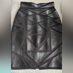 Versace Collection Leather skirt